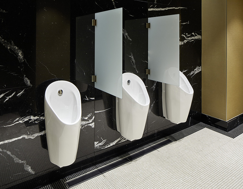 Die Urinale Geberit Preda kommen im The Fontenay gänzlich...