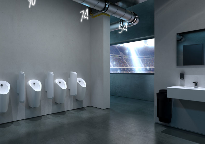 Das neue Urinalsystem von Geberit lässt sich dank des...