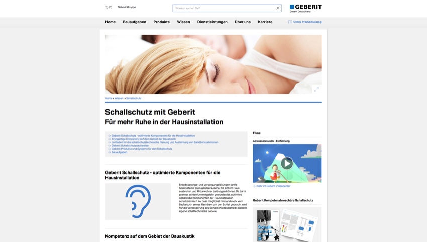Fachspezifisches Wissen rund um die Geberit Kompetenzbereiche,...