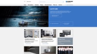 Auf der neuen Geberit Website finden Nutzer auf den ersten Blick Produktneuheiten, Services und Unternehmensinformationen. Die Inhalte wechseln je nach Aktualität und Relevanz.