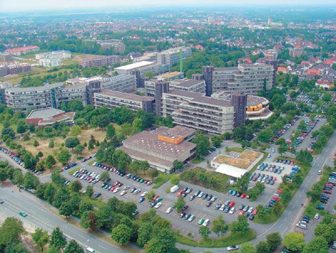Luftaufnahme der Uni Paderborn