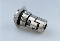 Eine Cartridge Wellenabdichtung der Grundfos Pumpen der Baureihe CR mit dem neuen Werkstoff EKASIC G.