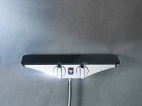 Der HANSAEMOTION-Wellfit-Thermostat bietet drei voreingestellte Wassertherapieprogramme – entwickelt mit Medizinern und Gesundheitsexperten. <br />Bild: Hansa Armaturen <br />