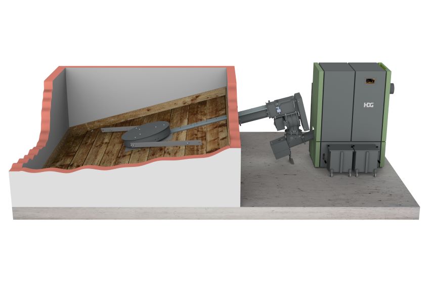 HDG Hackschnitzelheizung 30-95E mit Austragung und...