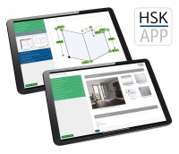 Mit der HSK Aufmaß App ist eine schnelle und genaue Dateneingabe beim Duschkabinen-Aufmaß möglich. <br />Bild: HSK