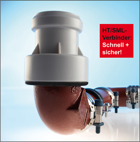 <b>Sicherer Anschluss:</b> HT/SML-Verbinder von Dallmer...