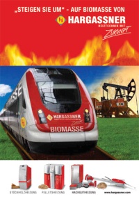 Der Infofolder bietet viele Informationen über das Hargassner Sortiment: Stückholzkessel, Hackgutkessel, Pelletskessel, Großkessel 150-200 kW, Biopflanzenheizung, Heizcontainer, Befüllschnecke. <br />Bild: Hargassner