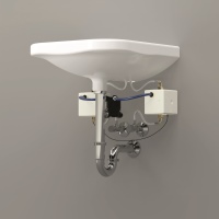Die neue SYR HygBox Connect kann als Einzelgerät oder als Duo (kalt/warm) installiert werden.<br />Bilder: SYR