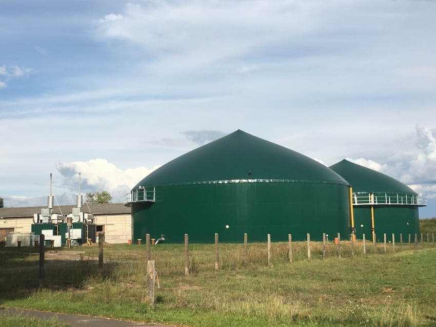 Biogasanlage: Quelle für Biogas, das dann aber meist...