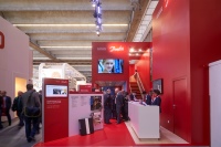 Wenn die ISH ruft, wie hier im Jahr 2015, darf Danfoss nicht fehlen. Und bei der diesjährigen Messe präsentiert sich das Heating-Segment erstmals gemeinsam auf einem Stand.<br />Bild: Danfoss<br />