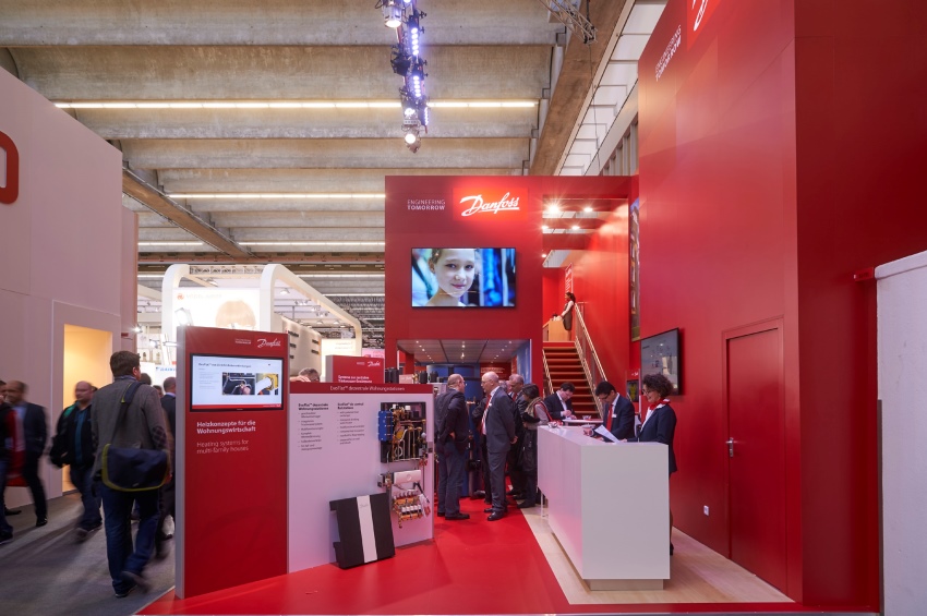 Wenn die ISH ruft, wie hier im Jahr 2015, darf Danfoss...