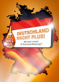 Dank der Neuauflage der Modernisierungsaktion „Deutschland macht Plus“ können Modernisierer bis Ende 2013 eine Heizöl-Prämie für ihre neue Öl-Brennwertheizung kassieren. Grafik: IWO<br />