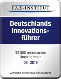 Das F.A.Z.-Institut für Management-, Markt- und Medieninformationen hat der JUDO Wasseraufbereitung GmbH das Zertifikat „Deutschlands Innovationsführer“ verliehen.<br />Bild: JUDO Wasseraufbereitung