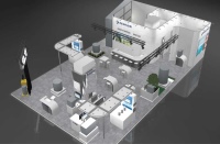 Messestand Pentair Jung Pumpen in Halle 9.1 F 06<br />Bild: Pentair Jung Pumpen