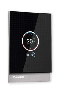 Der neue Raumregler Junkers Control vereint edles Design,.......