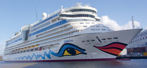 Die Trinkwasserverteilung an Bord von Kreuzfahrtschiffen...
