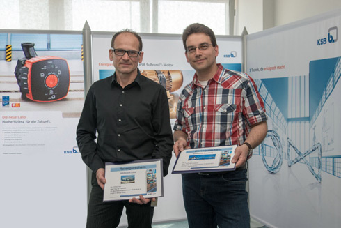 Die freudigen Gewinner des Calio-Gewinnspieles; Martin...