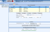 Die Software zur Planung der Wohnraumlüftung von BRÖTJE – hier als Ausschnitt zu sehen. Bild: August BRÖTJE GmbH <br />