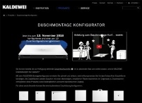 Der Duschkonfigurator von Kaldewei erleichtert Installateuren.......