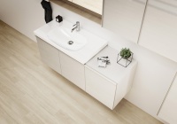 Die neue Badserie Keramag Acanto umfasst Badmöbel und Sanitärkeramiken, die individuell kombiniert werden können. <br />Bilder: Geberit<br />
