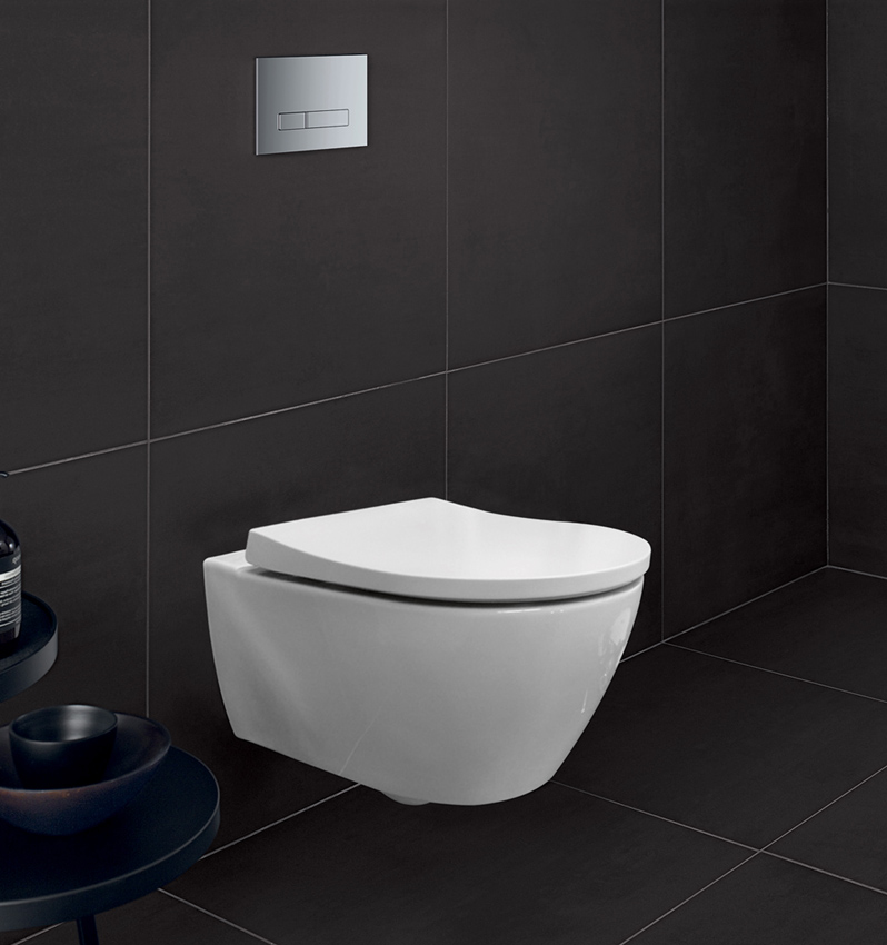 Die Bad-Serie Smyle Premium kann mit dem Slim-WC-Sitz...