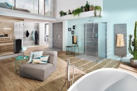 Urlaubfeeling zuhause: Das komfortable Badezimmer lädt.......