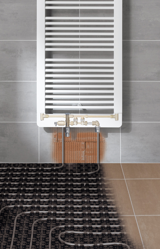 Bei der x-link Anschlussgarnitur für Ventilheizkörper...