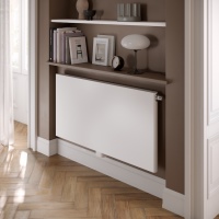 Elegant in der Optik, effizient im Betrieb, flexibel in der Montage – dafür steht der neue Design-Flachheizkörper Leveo. Die hochwertige, weich gerundete Front geht nahtlos in die Seiten über und verleiht Leveo die besonders edle Anmutung.
