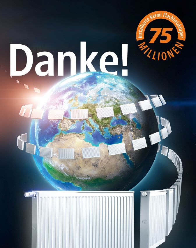 75 Millionen installierte Kermi Flachheizkörper – das...