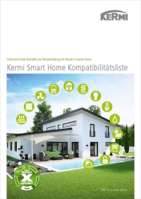 Neu: Kompatibilitätsliste der von Kermi für die Smart Home Systemerweiterung mit selbst getesteten und empfohlenen Produkten, aufrufbar unter <a href="https://www.kermi.de/raumklima/produkte/waermeregelung/x-center-base-smart-home/"target="_blank">www.kermi.de/smart-home</a>.
