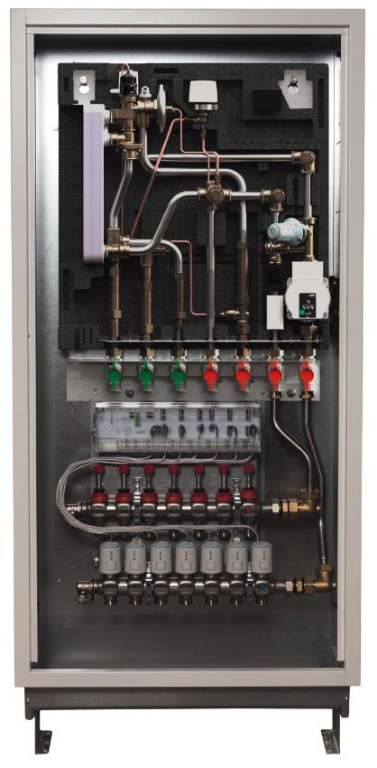 Die x-net Wohnungsstation kombiniert die Wärmeversorgung...