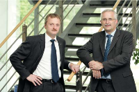 Gerald Ecke (re), Geschäftsführer und Sprecher der<br />Geschäftsführung, Ingo H. Traskalik, Geschäftsführer Marketing und Vertrieb. Foto: Kludi