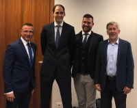 Remigiusz Piotrrowski (Vice President Management Board Kospel), Timo Tauber (Merger & Acquisition Viessmann), Pawel Skrzpcazak (Vice President Management Board Kospel), Krysztof Lukasik ( President Management Board Kospel)<br />Bilder: Viessmann