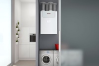 Lüftungswürfel wie das LWZ 180/280 versorgen großzügige Wohnungen, Einfamilienhäuser oder kleinere Gewerbeeinheiten zentral mit frischer Luft. 