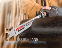 Das neue Säbelsägeblatt "Double Tang" hält bis zu sechs.......