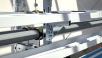 Installation von Kabeltrassen  mit MPT-Systemschienen und untersützendem MPT-Konsolenwinkel Q100.<br />Bilder: MÜPRO
