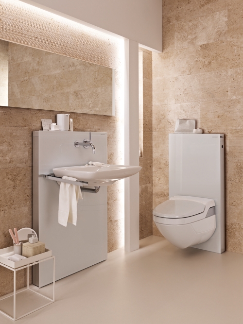 Neu zum Geberit Monolith für WC: das passende Sanitärmodul...