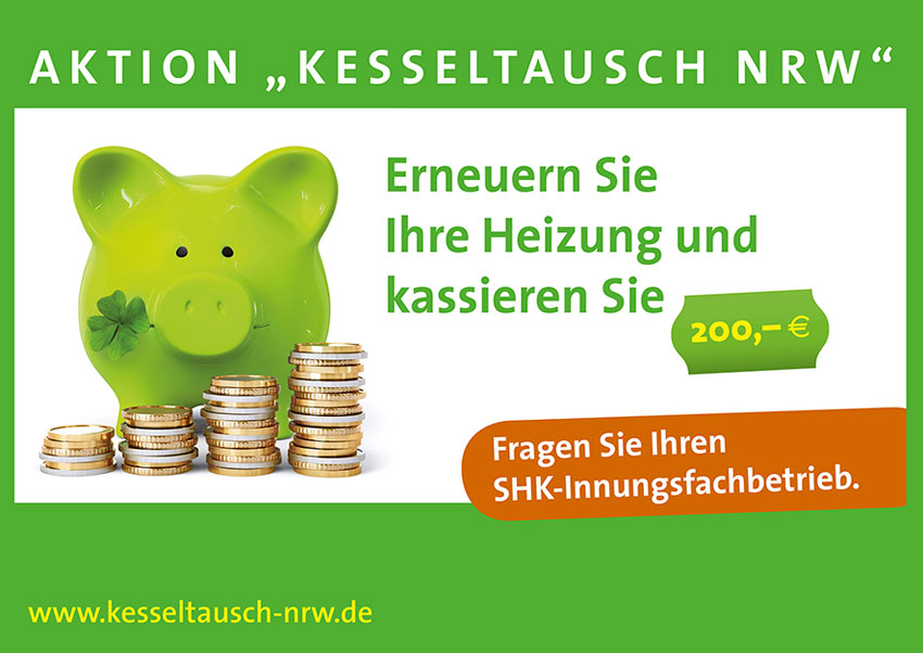 Die erfolgreiche Aktion „Kesseltausch NRW“ läuft noch...