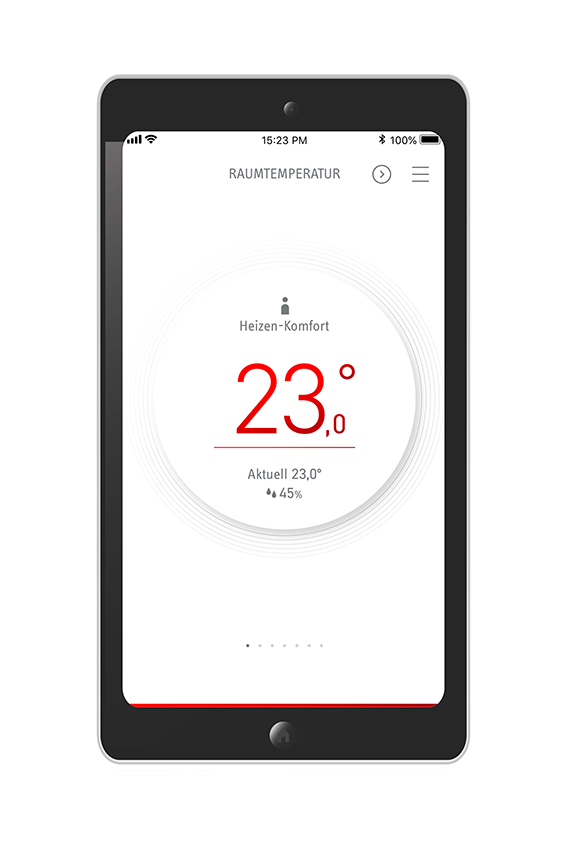 Mit der MyStiebel-App lassen sich kinderleicht die...