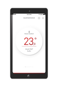 Mit der MyStiebel-App lassen sich kinderleicht die Einstellungen für Heizung, Kühlung und Warmwasser per Smartphone vornehmen.<br />Bild: Stiebel Eltron