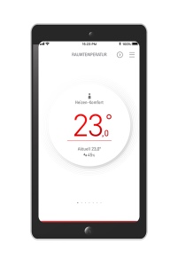 Mit der MyStiebel-App lassen sich kinderleicht die.......