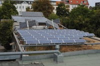 Solarfelder geben zusätzliche Energie auf umweltfreundliche Weise.