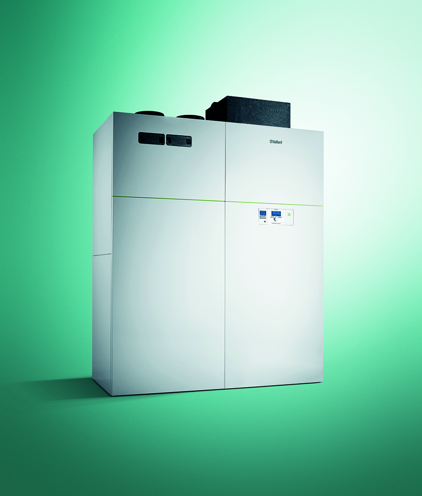 Die auf der BAU 2019 gezeigte Monoblock-Wärmepumpe...