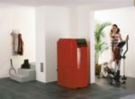 Moderner Öl-Unit Brennwertkessel mit Warmwasserspeicher.......