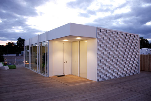 Das Rosenheimer Solar-Passivhaus. Foto: Oliver Pausc...