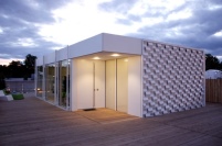 Das Rosenheimer Solar-Passivhaus. Foto: Oliver Pausc.......