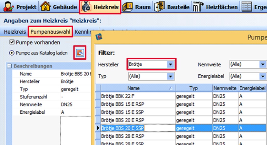 Sämtliche Wärmeerzeuger von BRÖTJE wurden in die Software...