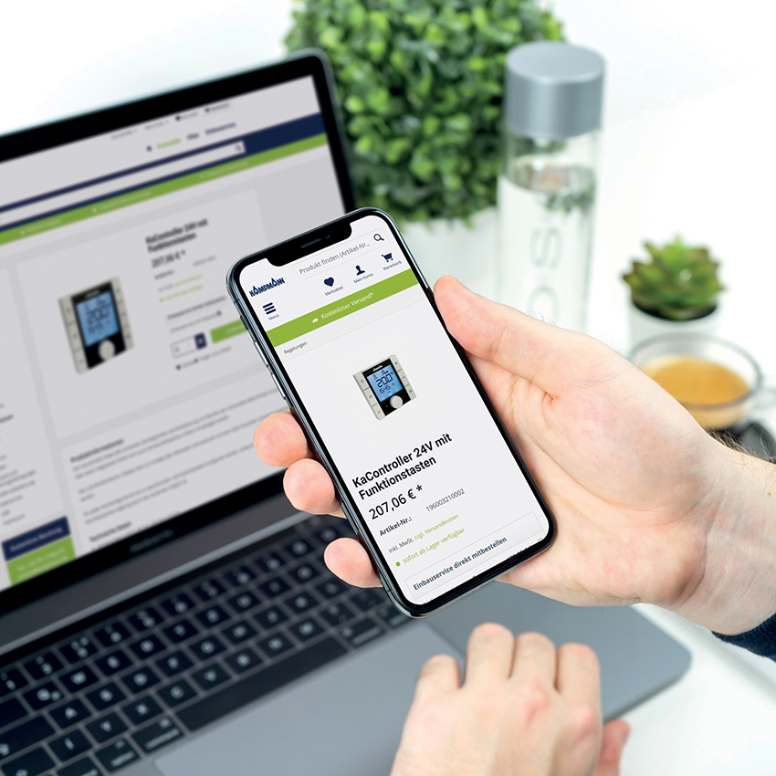 Im neuen Onlineshop von Kampmann können Kunden jederzeit...