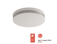 Das Abluft-Tellerventil Zehnder ComfoValve Luna E begeisterte die diesjährigen Fachjurys des Red Dot Awards und des iF Design Awards und setzte sich gegen eine starke Konkurrenz von jeweils rund 7.000 Beiträgen aus knapp 60 Teilnehmerländern durch. Dabei punktete das Abluftventil von Raumklimaspezialist Zehnder durch sein ansprechendes und elegant-dezentes Design bei gleichzeitig hohem Komfort für den Nutzer.<br />Bilder: Zehnder<br />