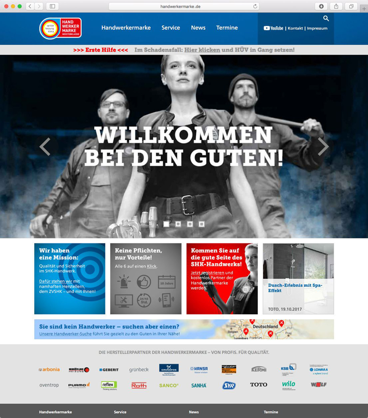 Vorteile der Handwerkermarke auf einen Klick.Bild:...